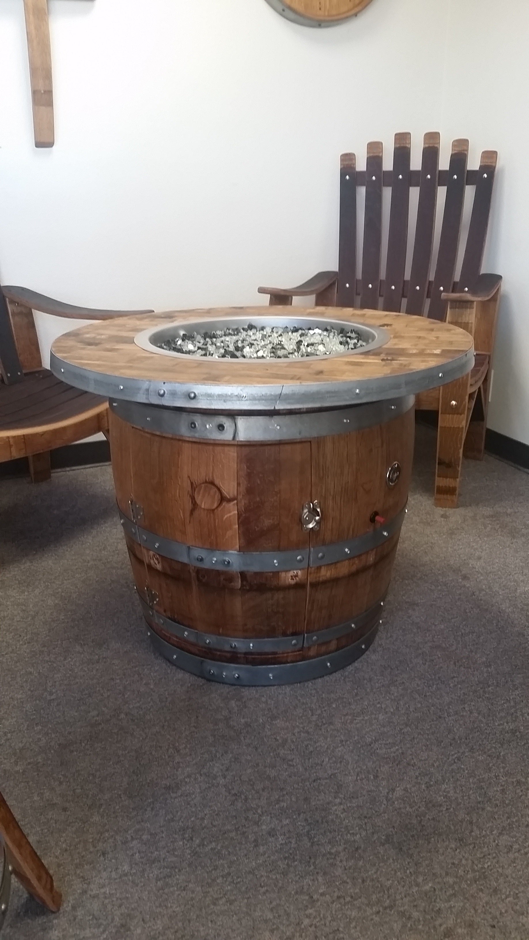 Wine Barrel FirePit Wine Country Furnishings