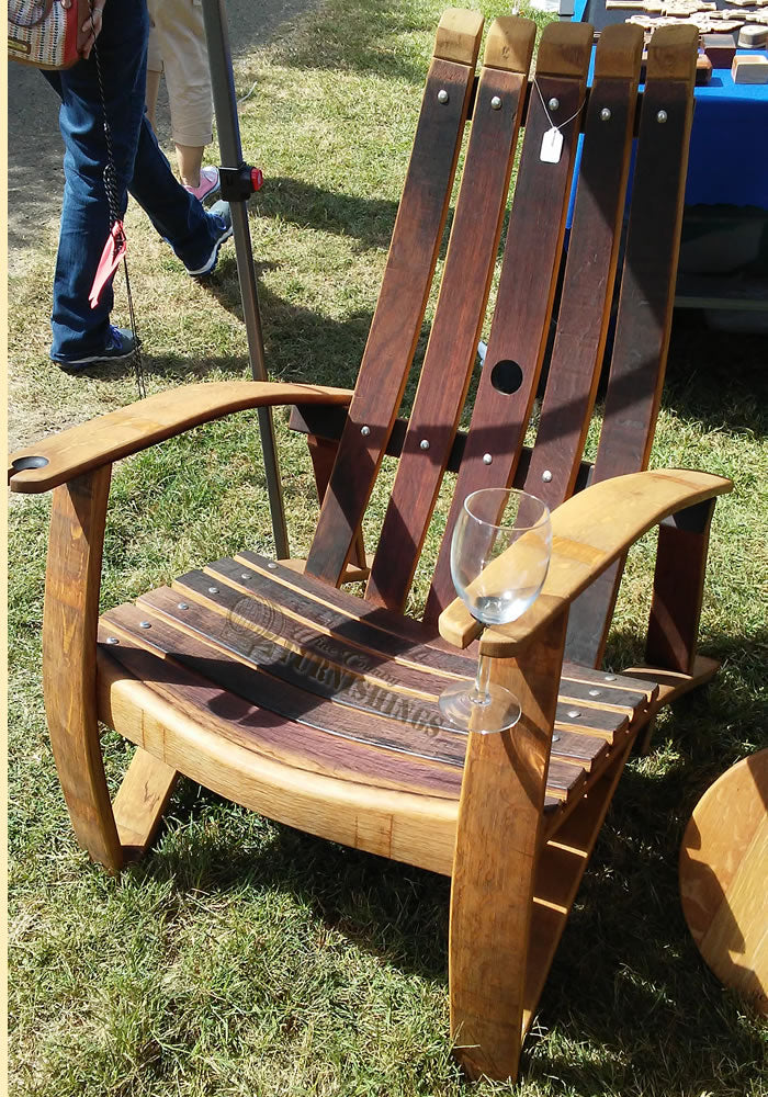 Wine Barrel Adirondack Chair Wine Country Furnishings