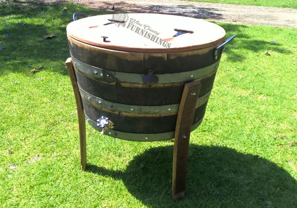 Half Barrel Ice Chest